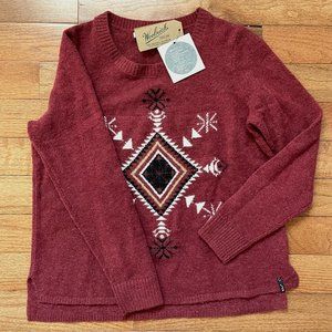 Large Woolrich Burgundy Sweater